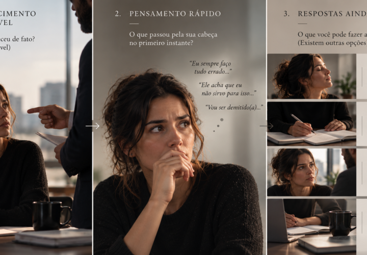 Pensamentos automáticos: interpretação rápida não é fato